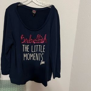 Embellish the Little Moments sequined Rebel Wilson Torrid sweatshirt size 2